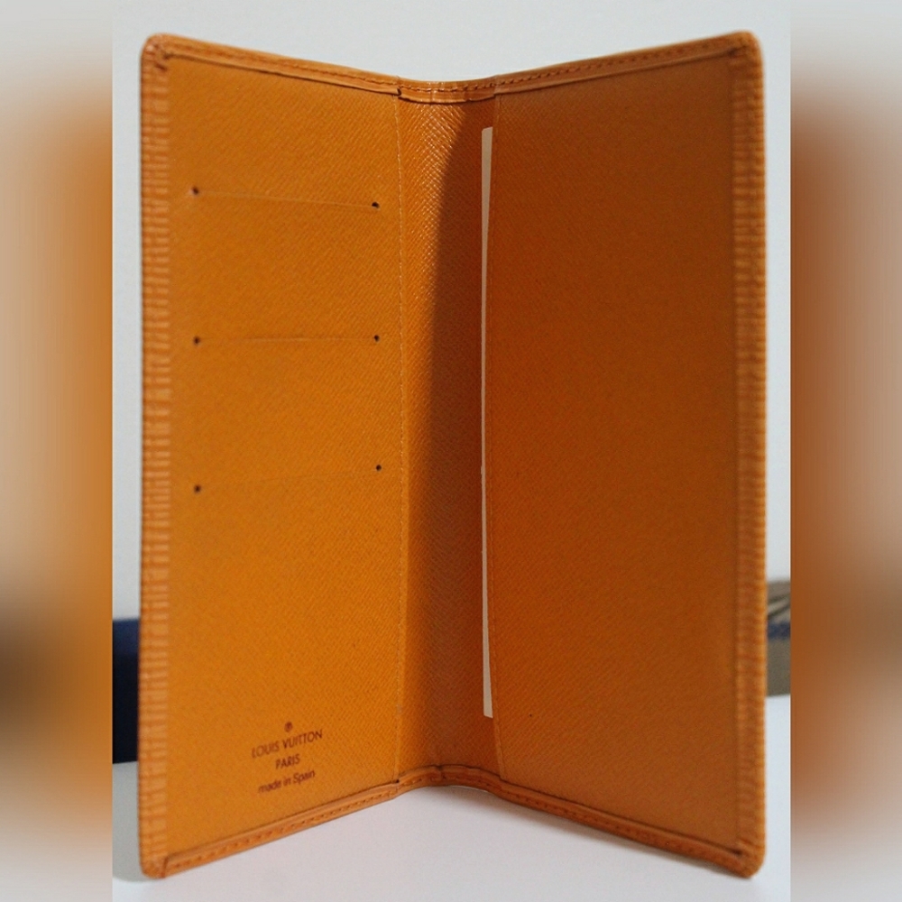 [SOLD] Louis Vuitton Orange Epi Leather Pocket Agenda Cover
